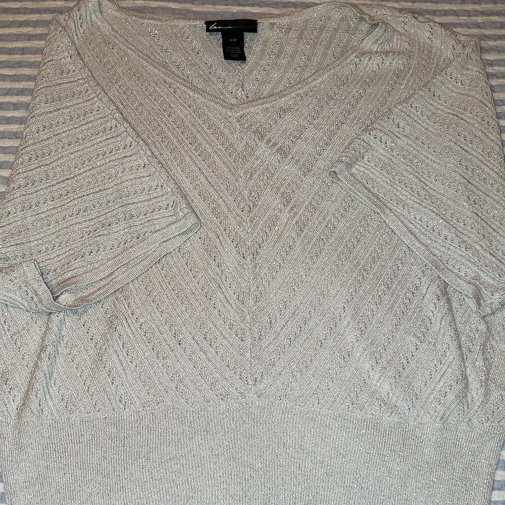 Lane Bryant Metallic Blouse